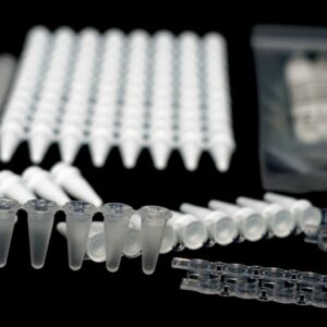 استریپ تیوب 0/1 میلی لیتر 8 تایی، سفید، درب شفاف 120 عددی