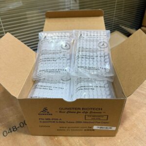 استریپ تیوب 0/2 میلی‌لیتر 8 تایی، درب متصل، شفاف، مخصوص PCR - بسته 120 عددی